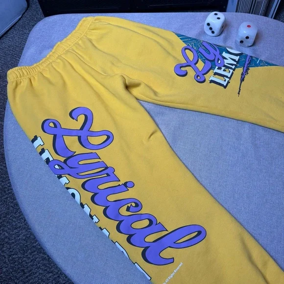 UNIQUE Lyrical Lemonade 2020 Joggers – Yellow – Size M